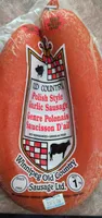 Polish style garlic sausage