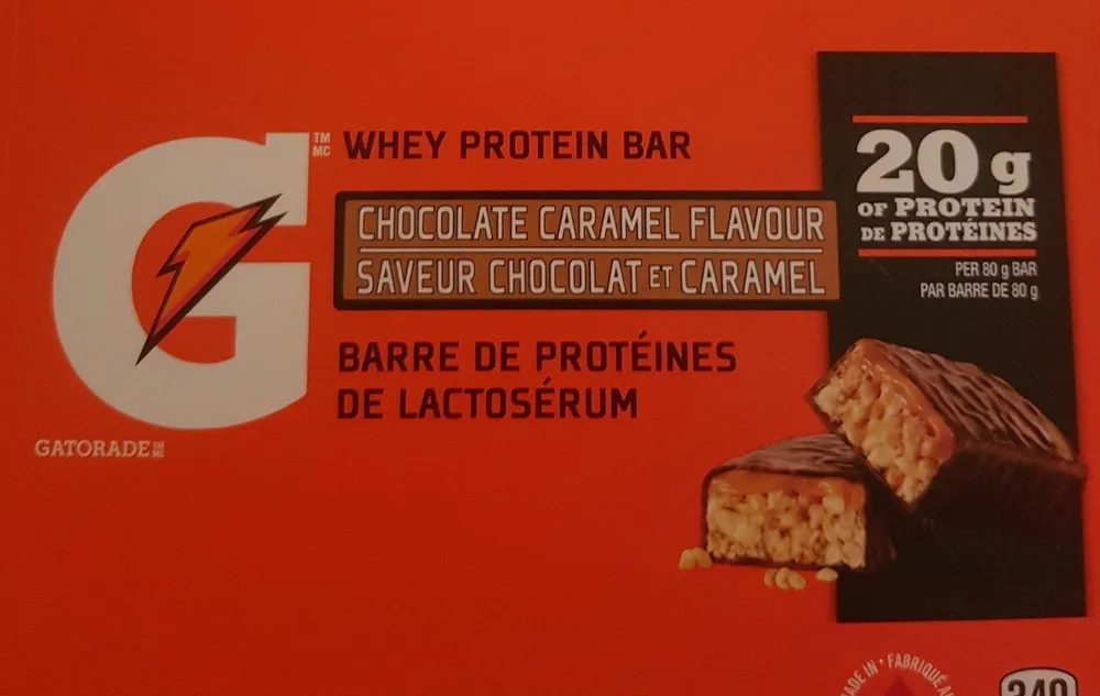 Barre protéinées Gatorade Choco-caramel