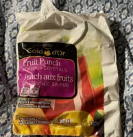 Fruit punch flavour crystals