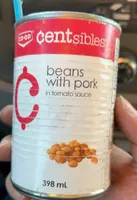 Coop centsibles beans with pork in tomato sauce