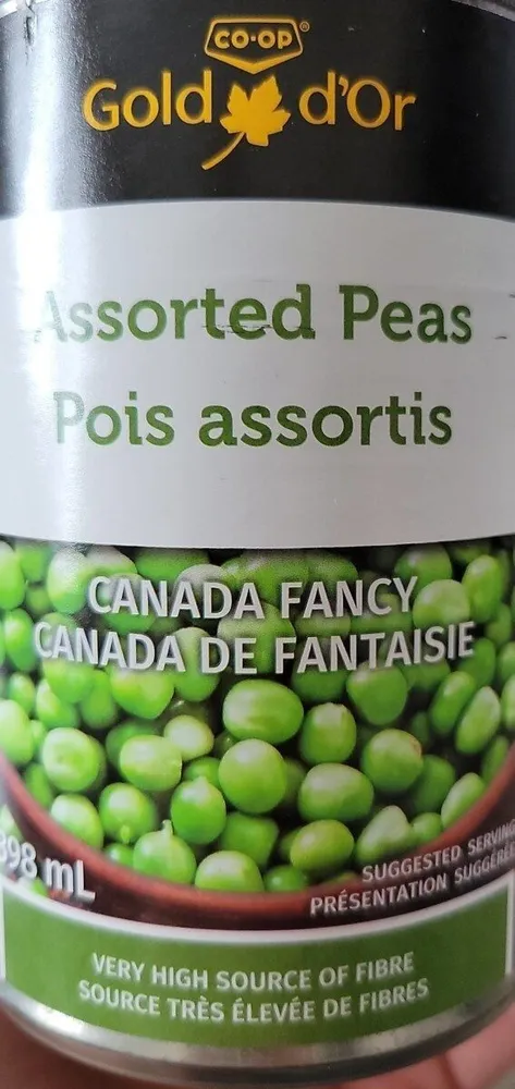 Assorted peas