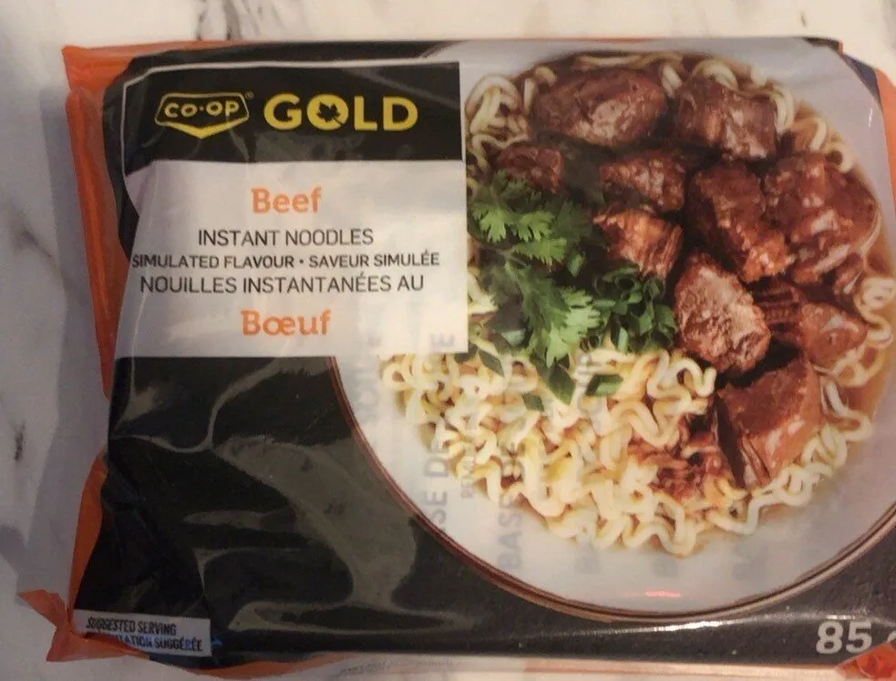 Beef instant noodles