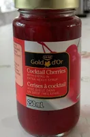 Cocktail Cherries with stems in extra heavy syrup