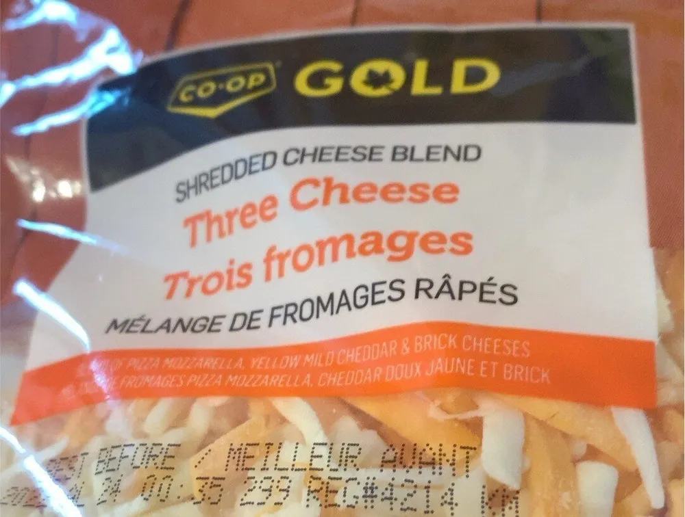 3 cheese shredded