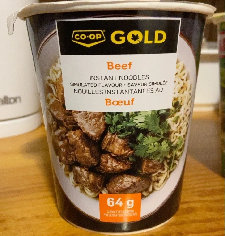 Noodle in a cup beef