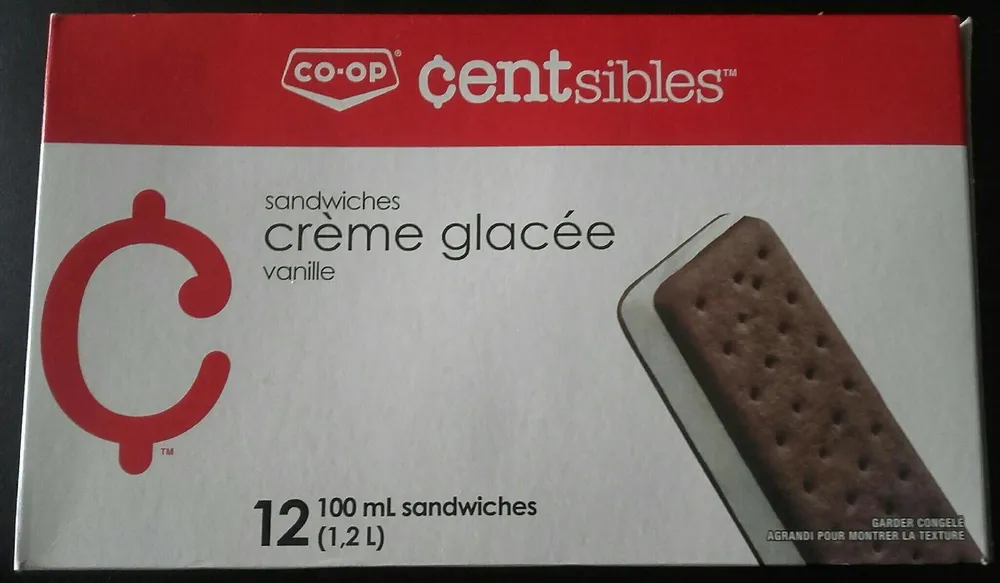 Sandwiches crème glacée vanille