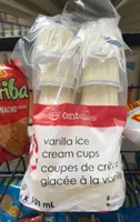 Vanilla ice cream cups