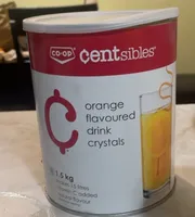 Orange flavour juice crystals
