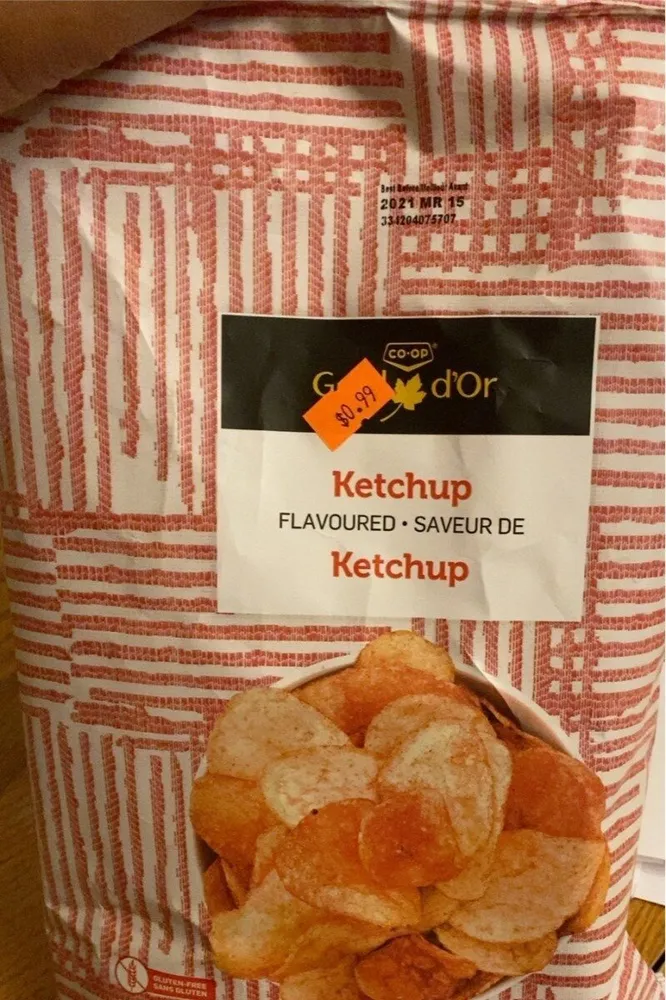 Ketchup chips