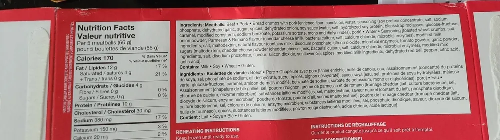 Italian style meatballs