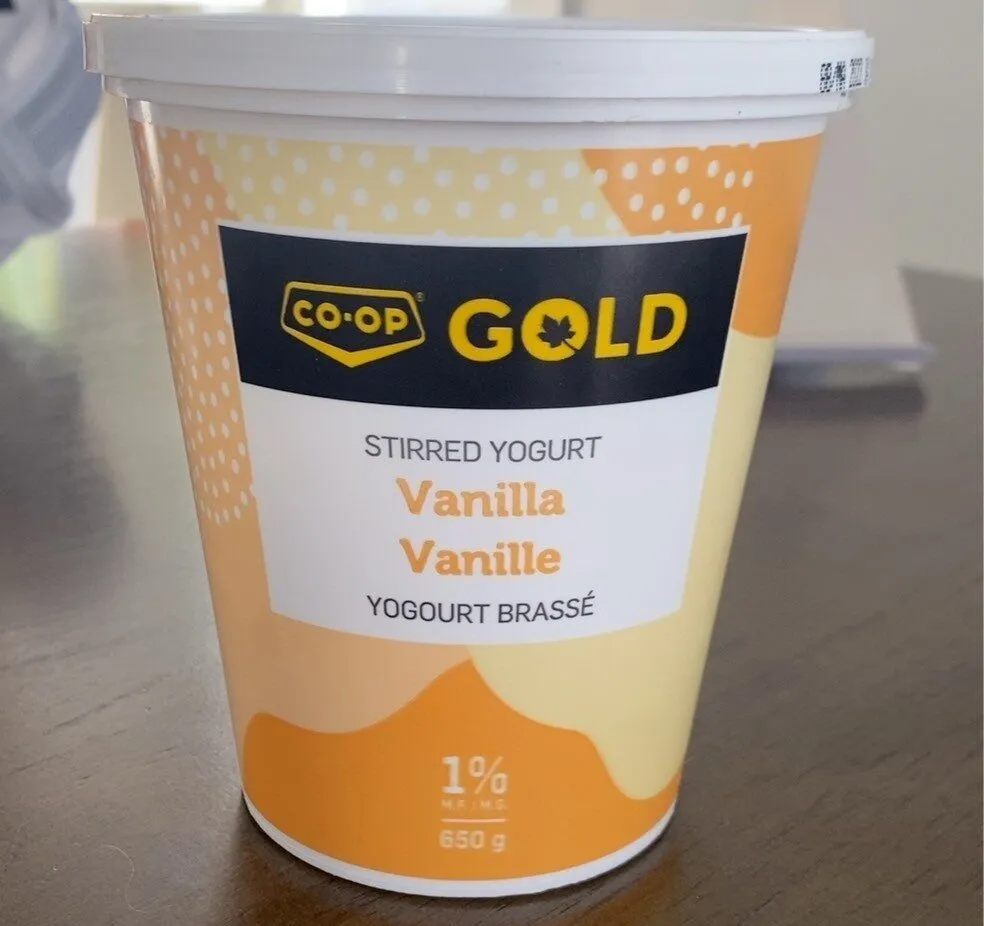 stirred yogurt vanilla
