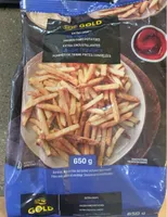 Extra-crispy straight cut frozen fried potatoes