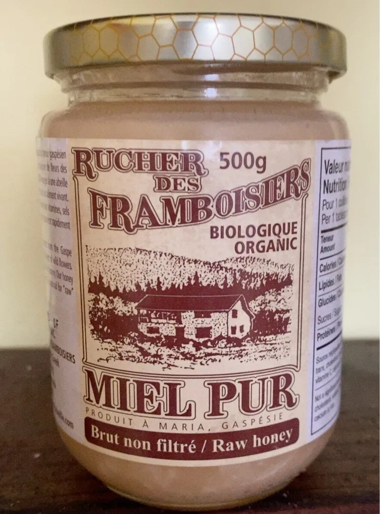 Miel pur brut non filtré