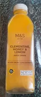 Clementine, honey & lemon juice drink