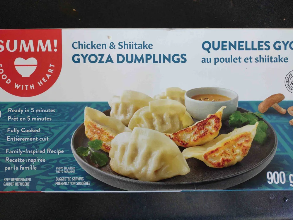 Gyoza dumplings quenelles
