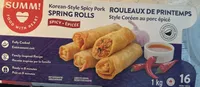Korean Style Spicy Pork Spring rolls