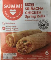 Sriracha Chicken Spring Rolls