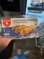 CRISPY CHICKEN Spring Rolls with Sweet Chili Sauce