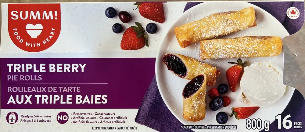 Triple Berry Pie Rolls