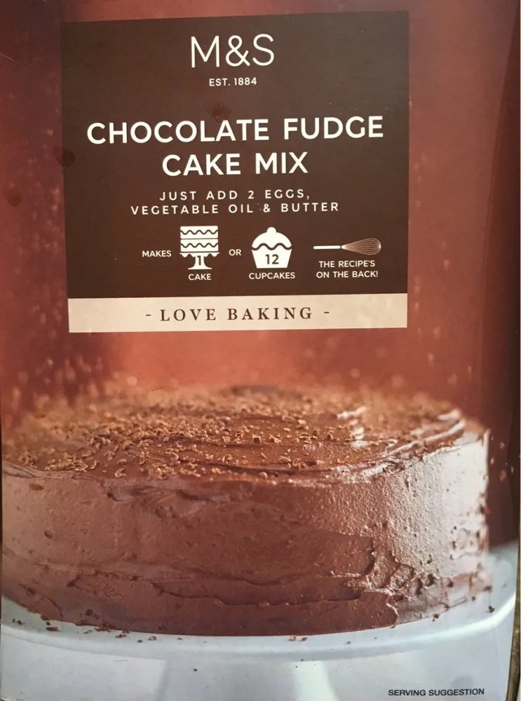 Chocolate fudge cake mix