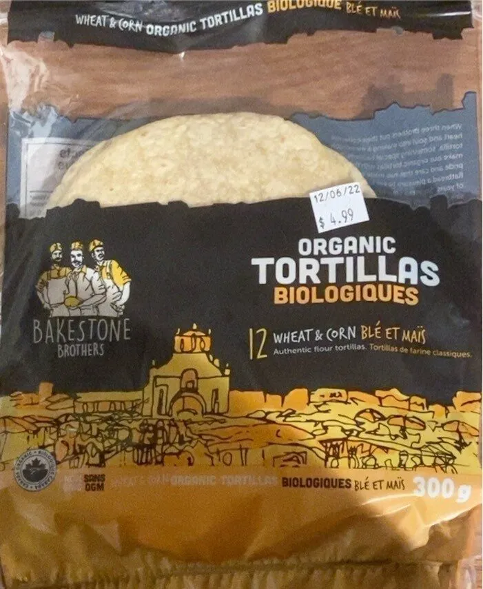 Organic tortillas