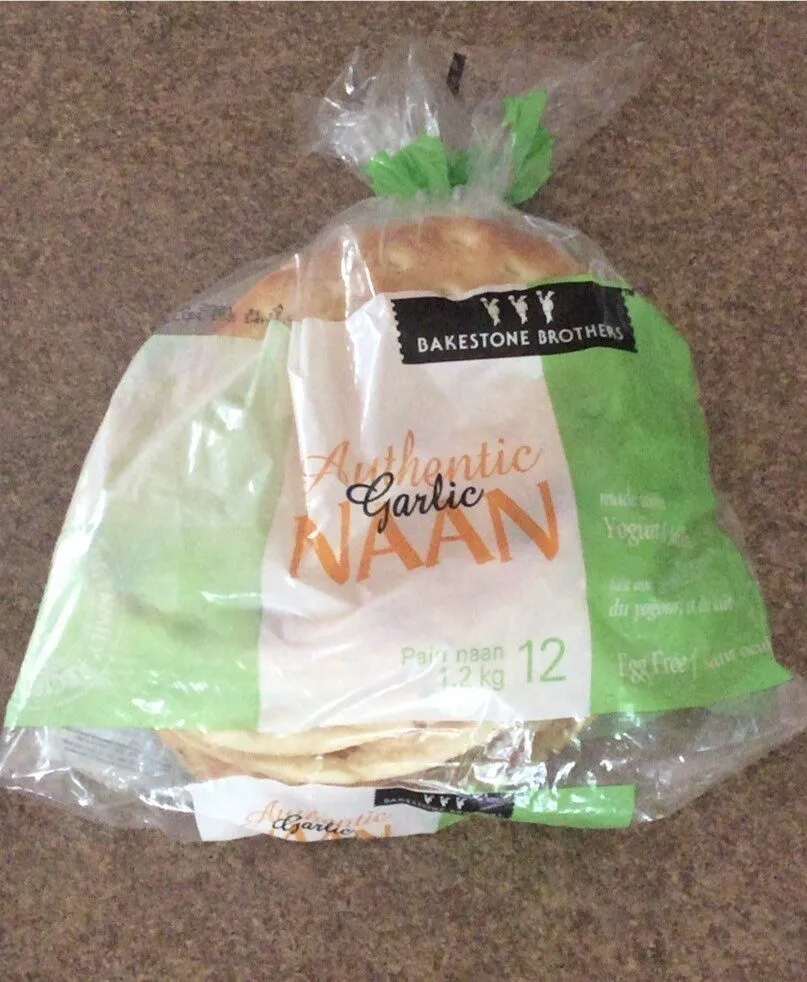 Authentic garlic naan