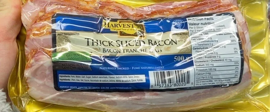 Thick sliced bacon