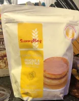 Whole wheat pancake and waffle mix
