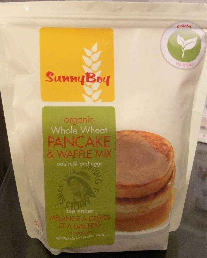 Organic whole wheat pancake and waffle mix