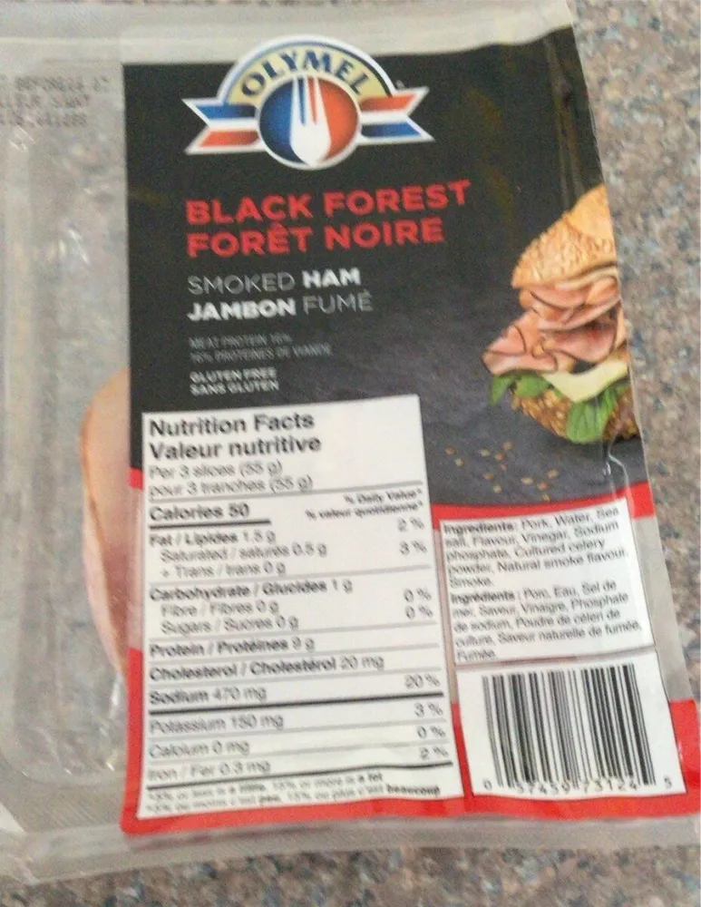 Jambon fumé forêt noire