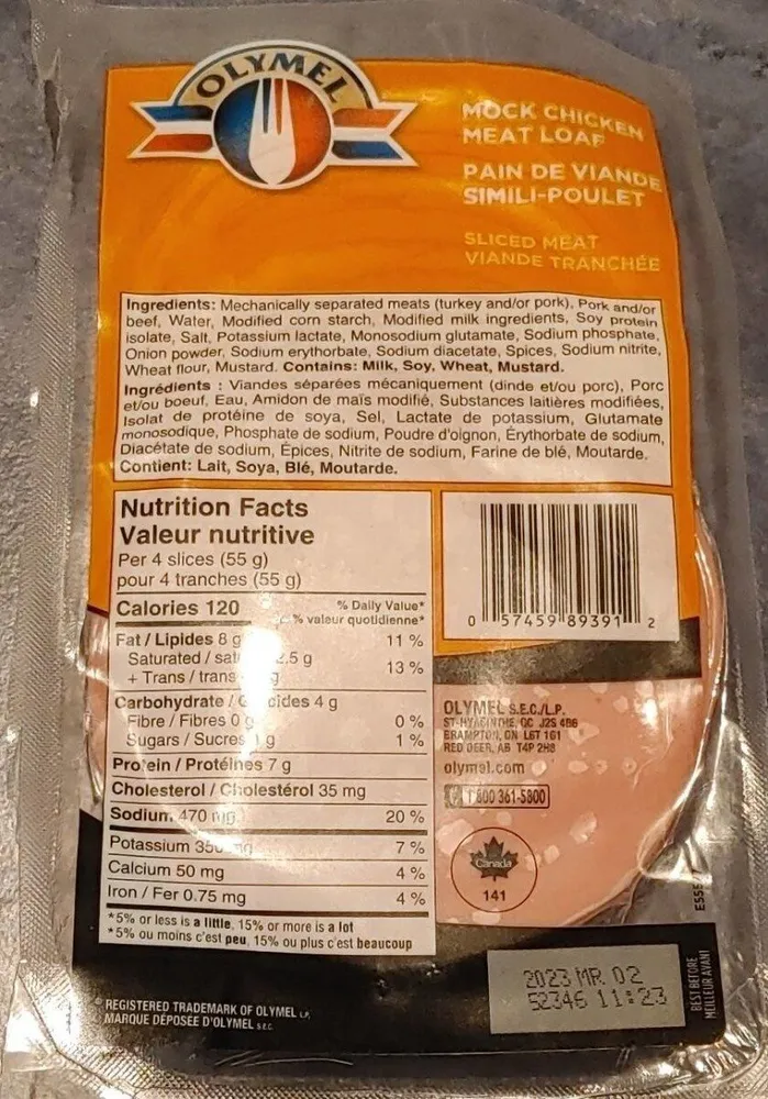 Pain de viande simili-poulet