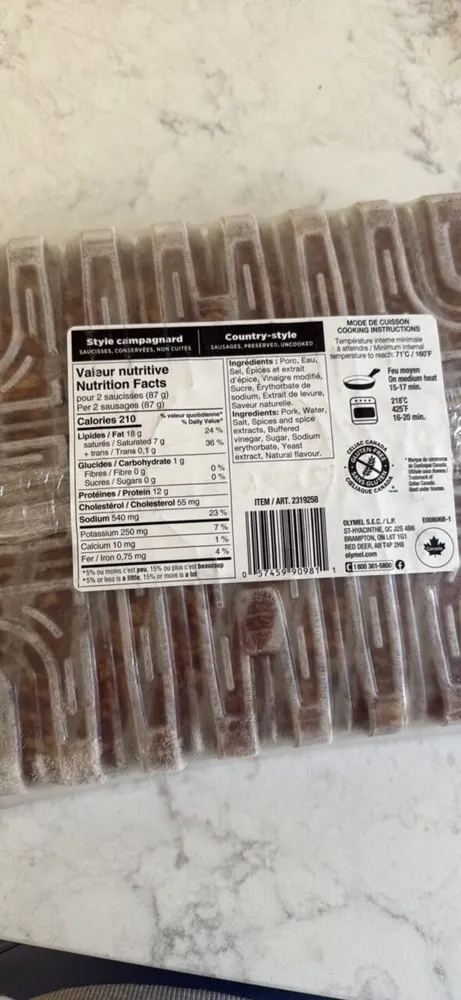Country-style Sausages
