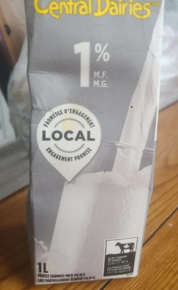 Partially skimmed milk 1%
