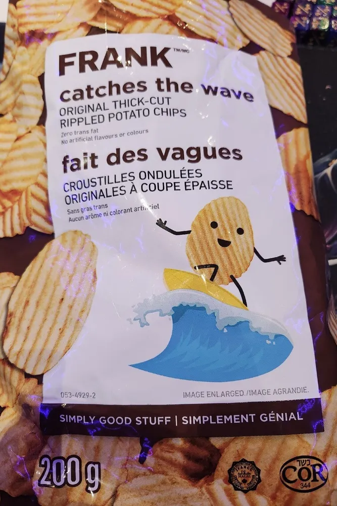 Original thick cut rippled potatoe chips