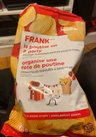 Poutine flavored rippled potato chips