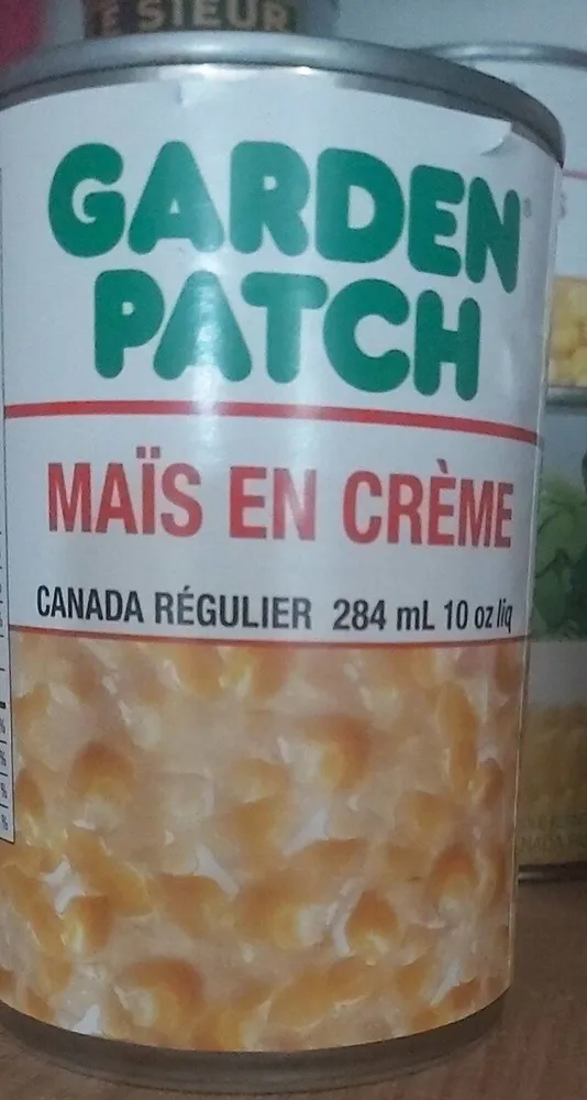 Maïs en crème