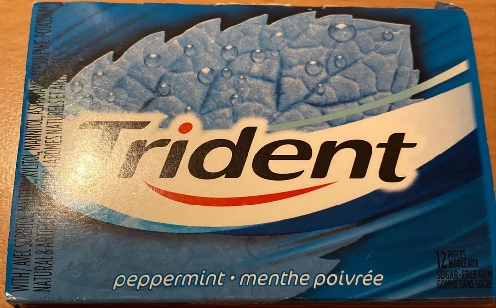 Chewing gum menthe poivrée