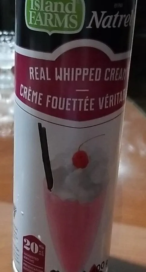 Real whipped cream