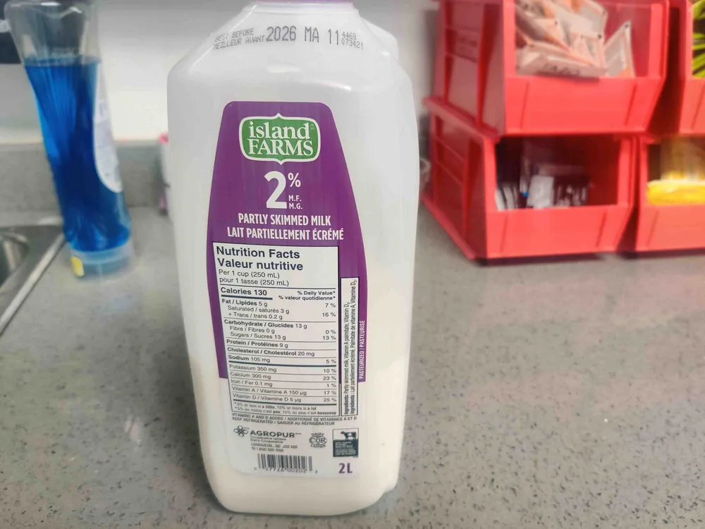 2% Partly Skimmed Milk