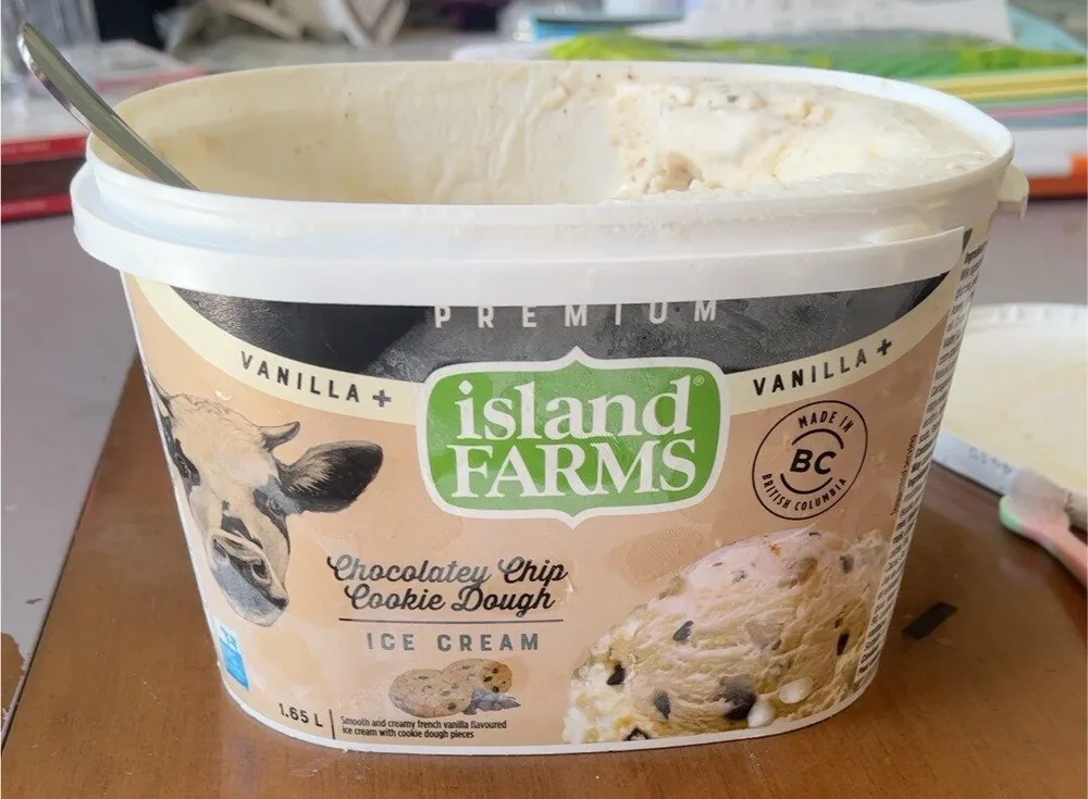 Chocolate chip cookie dough ice cream