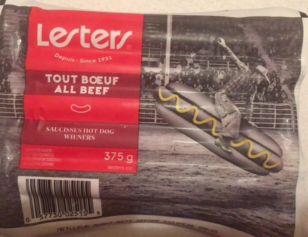 Saucisses hot dog tout boeuf