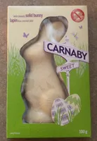 Lapin blanc chocolaté plein