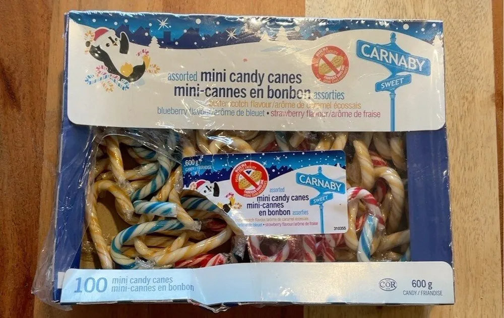 Assorted mini candy canes