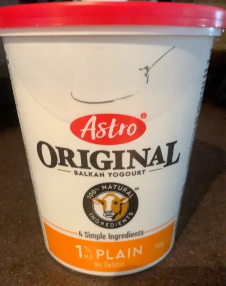 1% plain yogurt