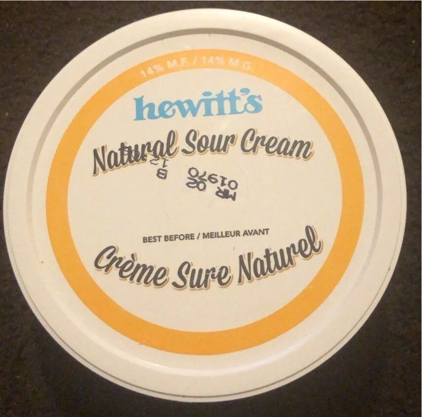 Natural sour cream