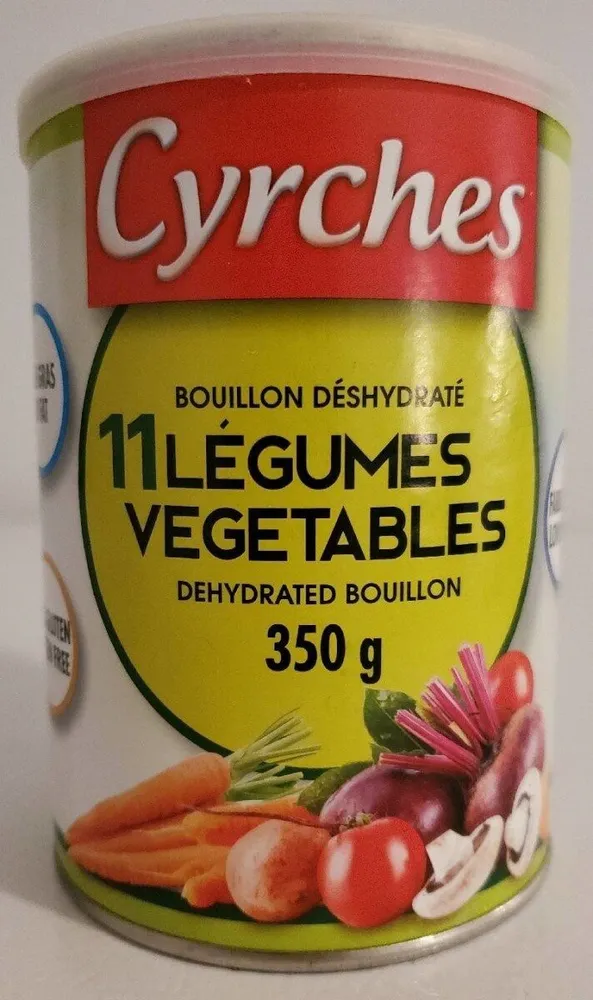 11 Vegetables dehydrated bouillon
