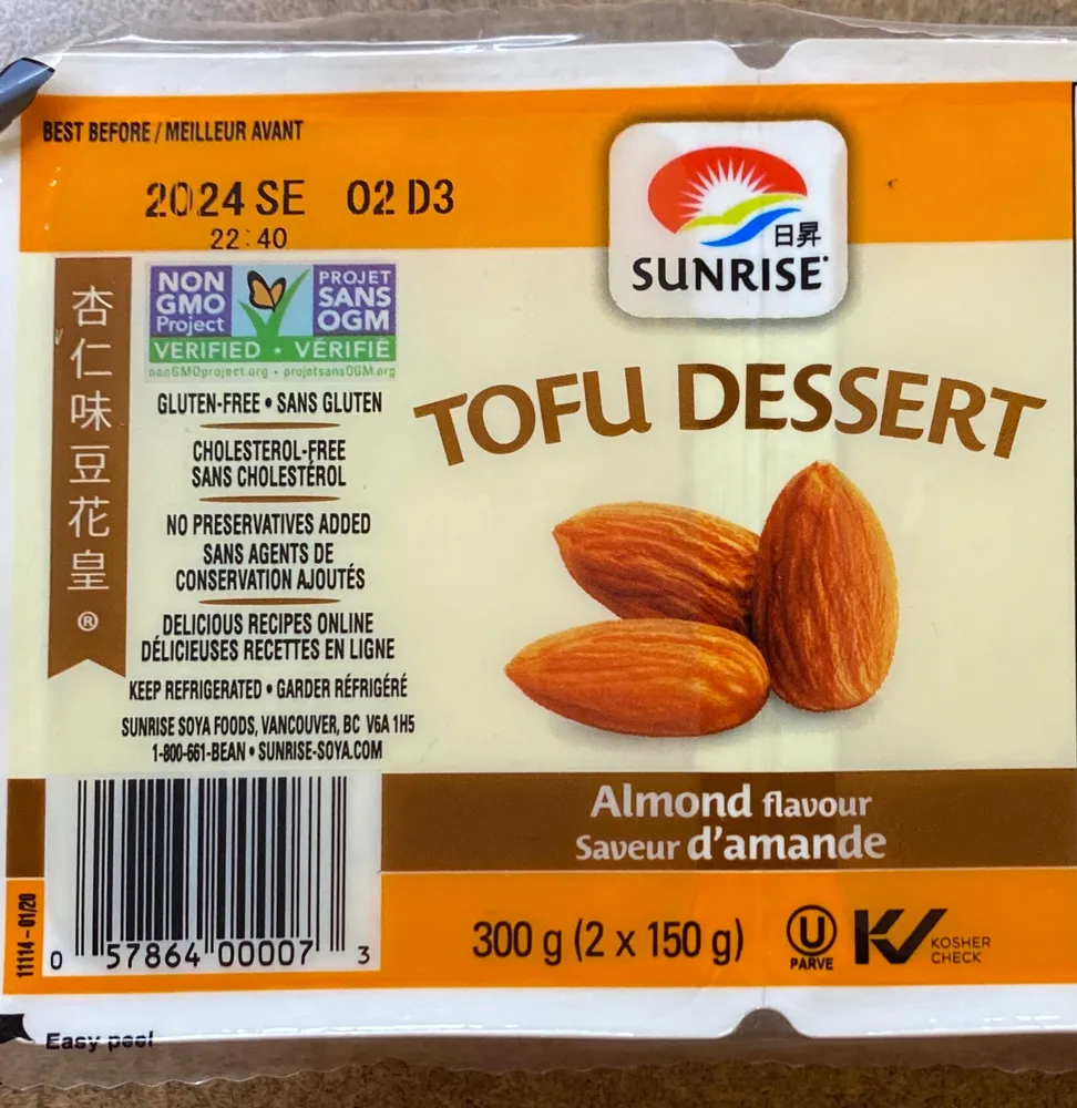 TOFU DESSERT Almond flavour