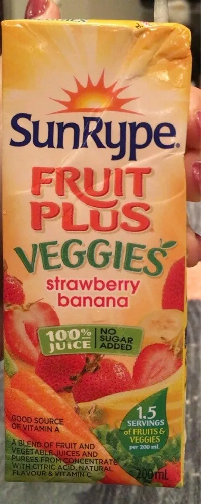Fruit Plus Veggies Strawberry Banana