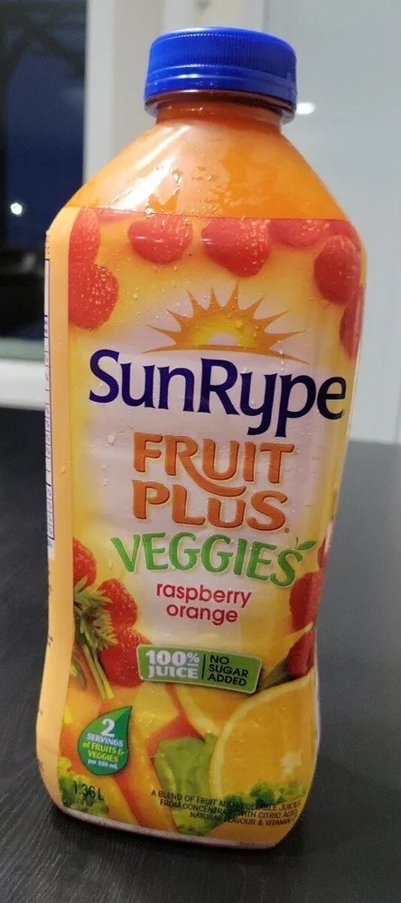 SunRype Fruit Plus Veggies Raspberry Orange