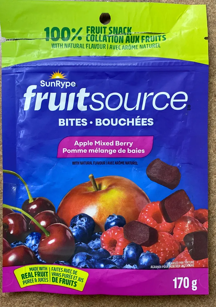 Apple Mixed Berry Fruitsource Bites